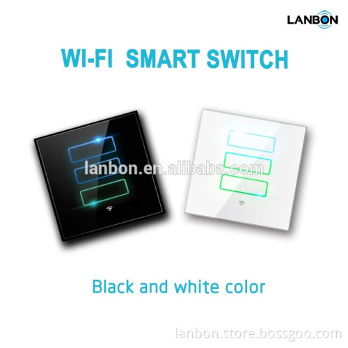 Easy Setting! 2016 Lanbon New WIFI light switches for home automation smart home Remote controlled by mobile phone (No gateway)